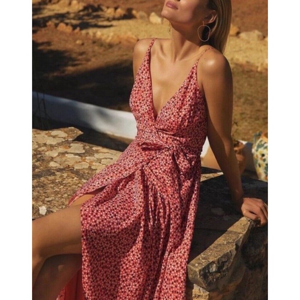 Anthropologie Hutch Maxi Wrap Dress